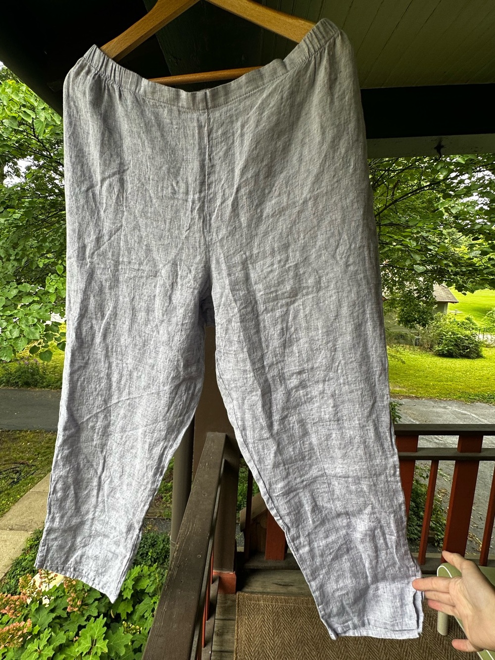NWOT Flax Light Lavender Linen Pants Size Medium